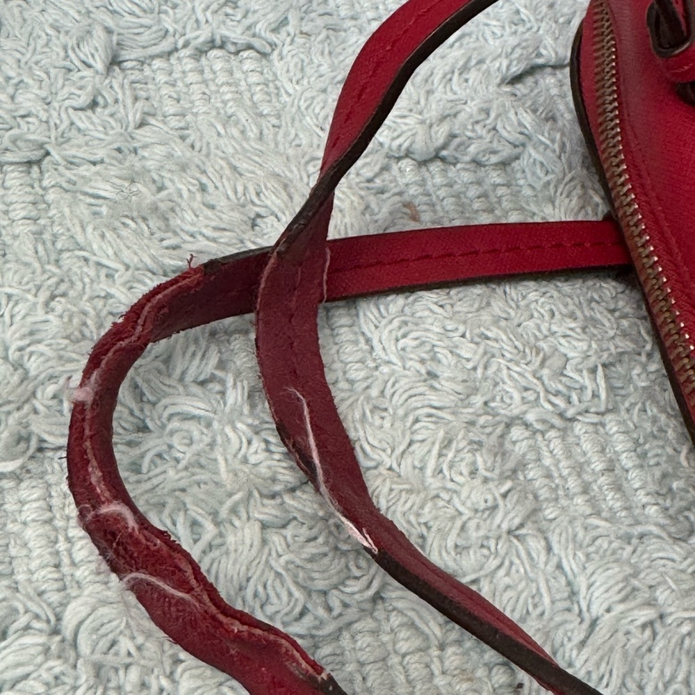Coach Red Leather Satchel - Picture 8 of 10